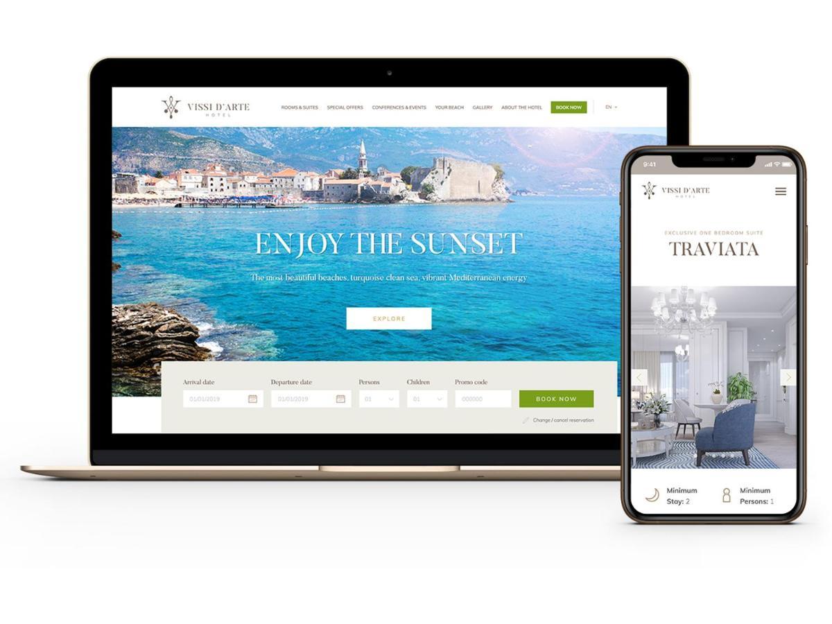 Boutique Hotel Vissi D'Arte Budva Kültér fotó